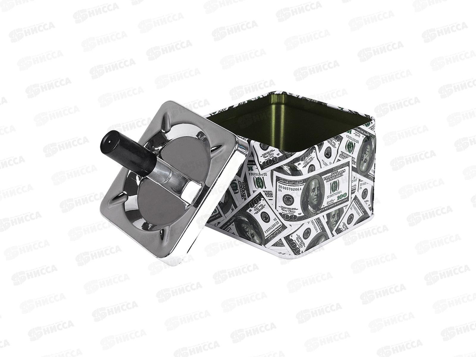 Пепельница бездымная &quotВалюта&quot квадратная ПЛ-1078