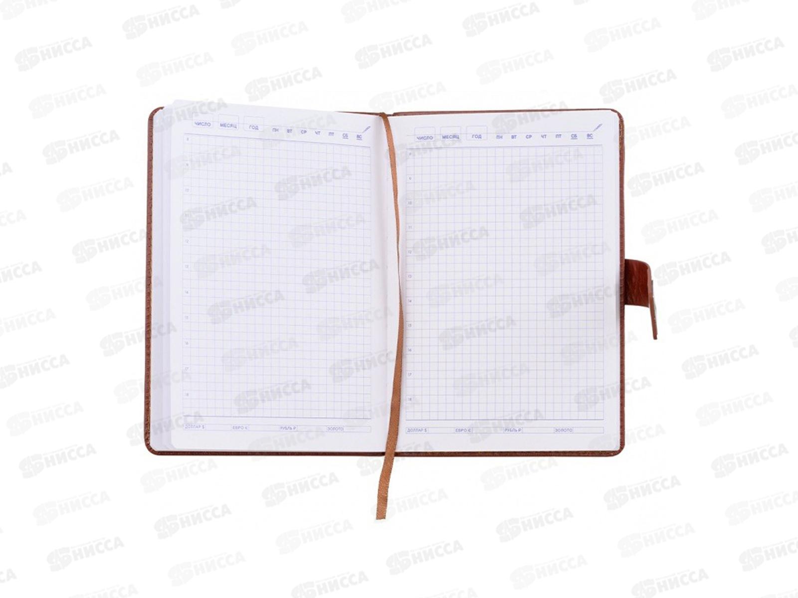 Ежедневник Basir кож.зам.,под нубук,коричневый,МС-7808*48