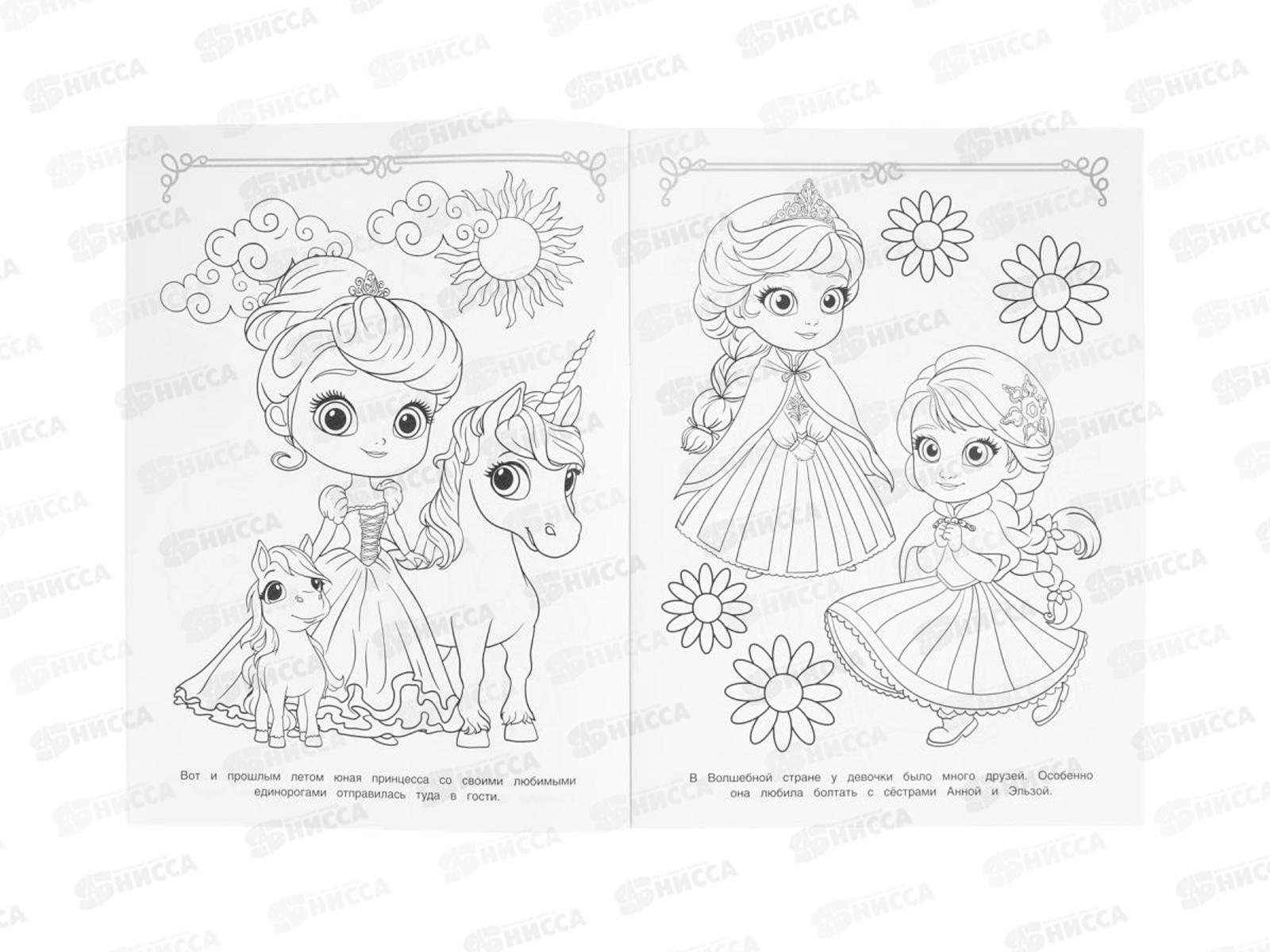 Раскраска &quotУМКА&quot 11221-1, Каникулы юной принцессы, 214х290мм 16стр.*50