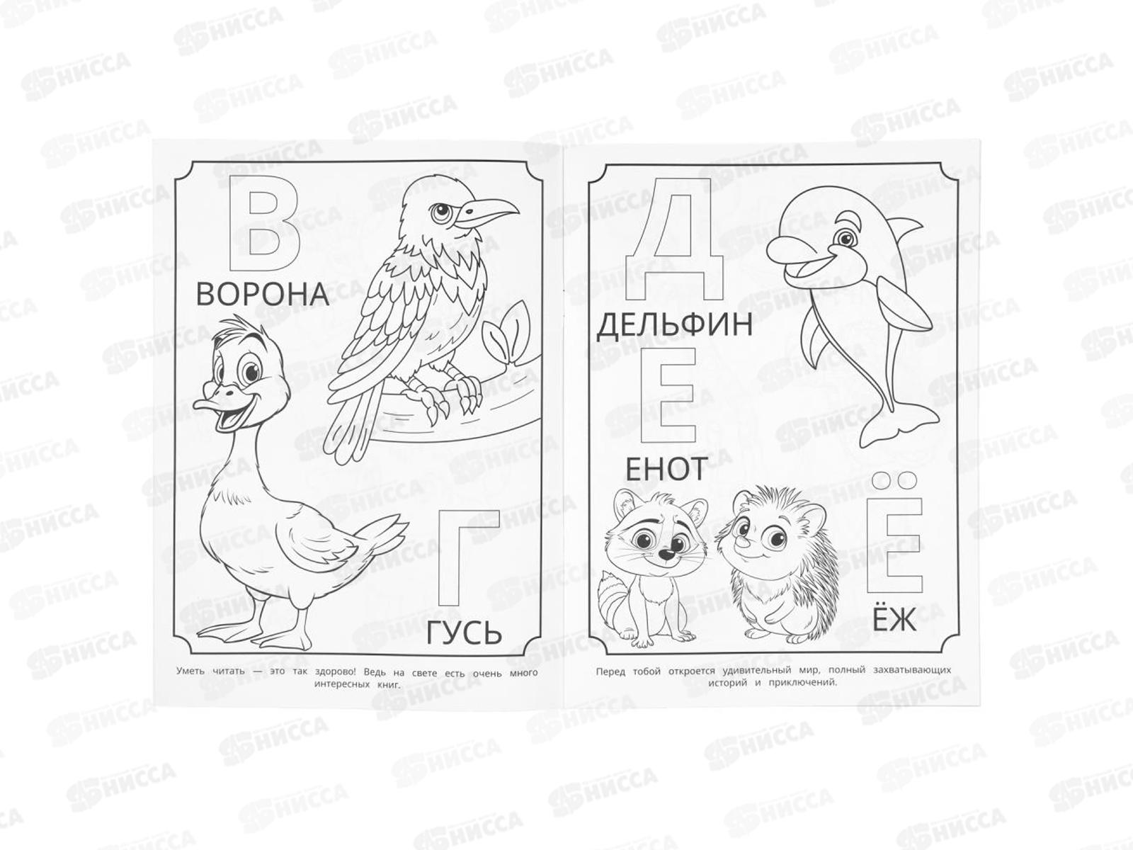 Раскраска &quotУМКА&quot 10987-7, Азбука, 214х290мм 16стр. *50