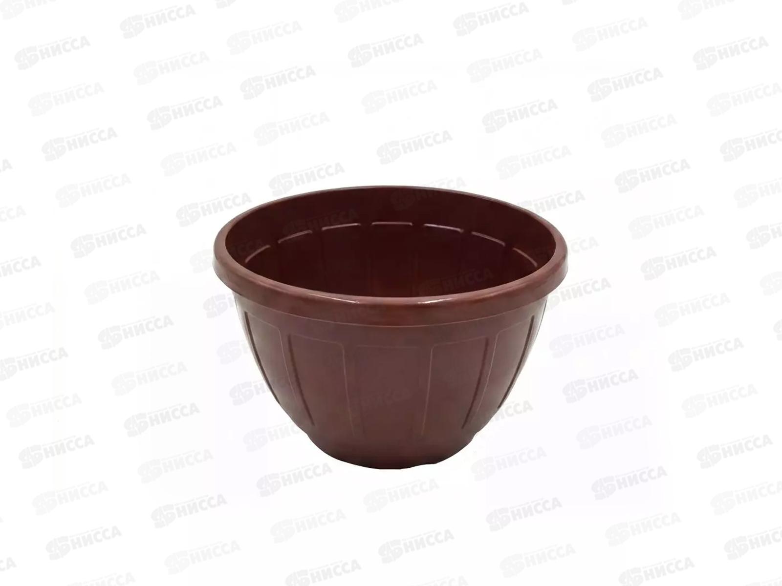 Горшок (Кашпо) подвесной для цветов 4,0л Шоколад с поддоном  ИНТ