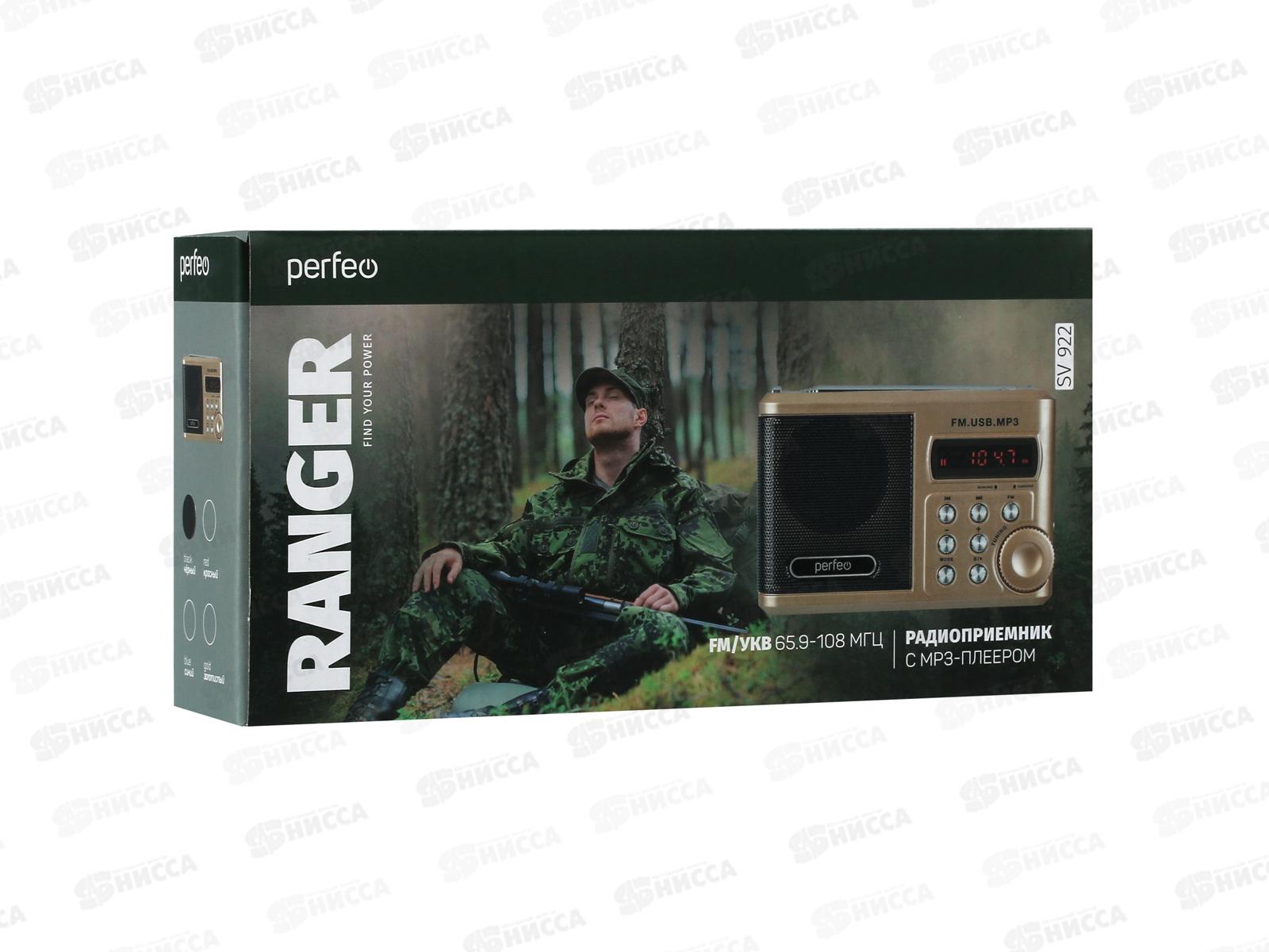 Мини-аудио Perfeo Sound Ranger Next УКВ+FM, MP3, Bluetooth 5.3, 1000мАч, черный, PF_D0564