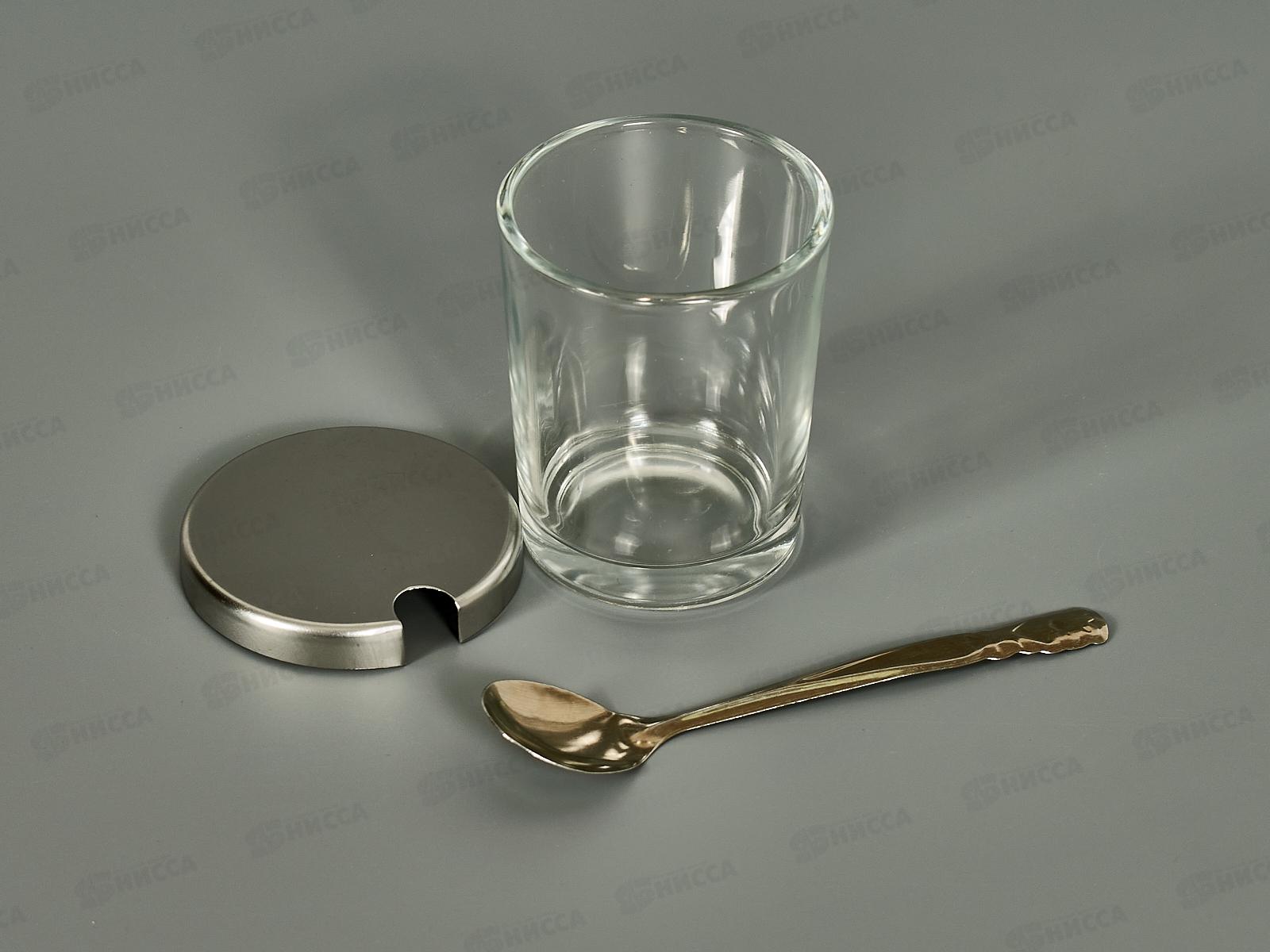 Банка для специй 75мл стекло/нерж с ложкой AST-002-БС-075