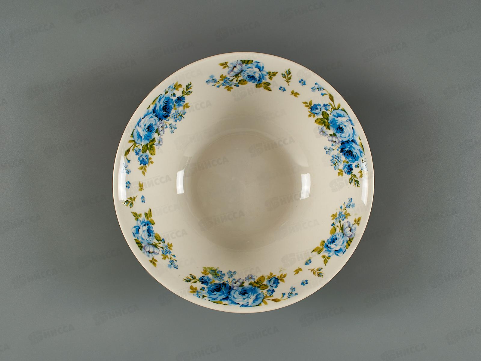 Салатник 20см/1000мл Синие розы 1029078