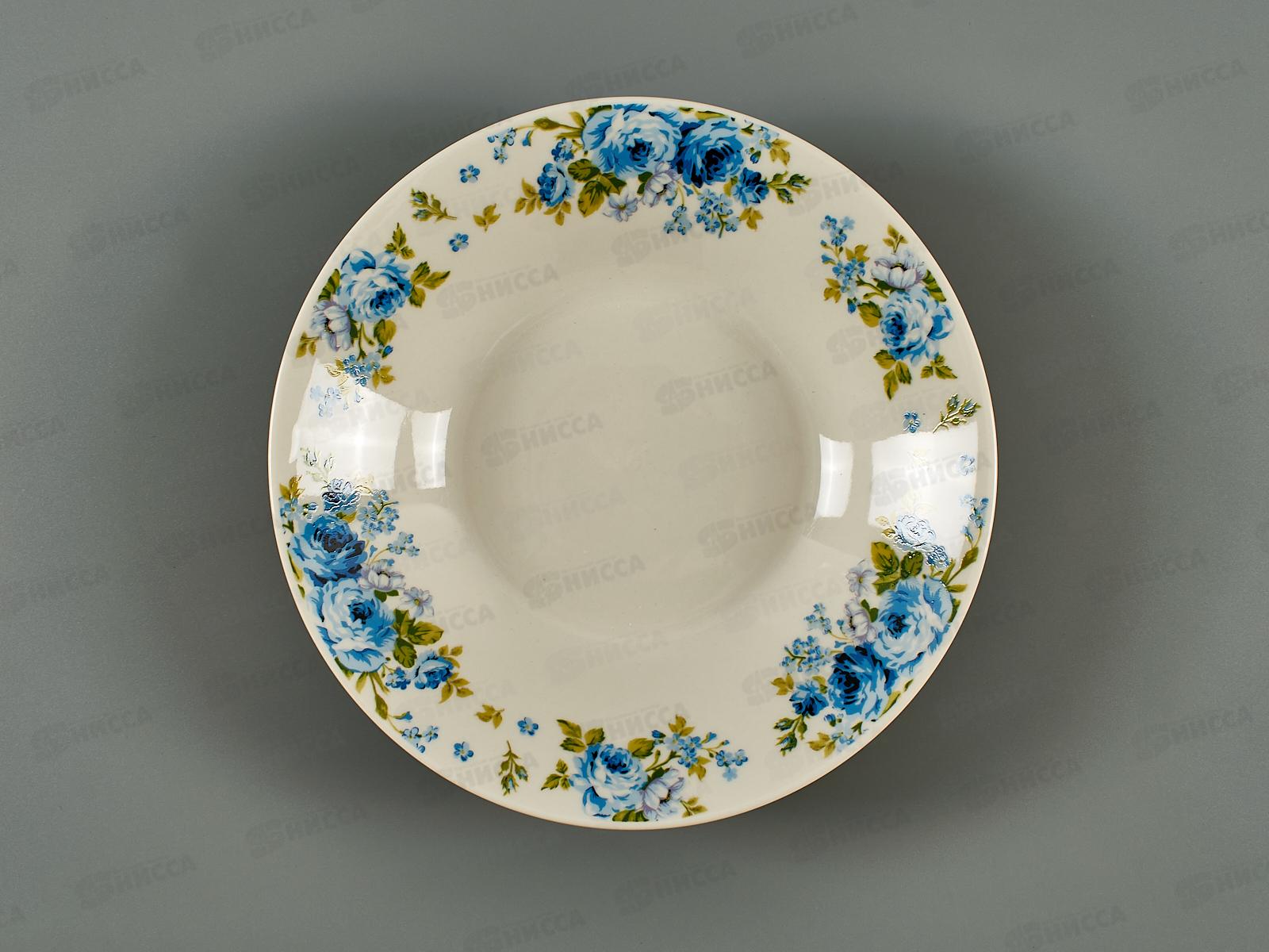Тарелка глубокая 20см Синие розы 1029093