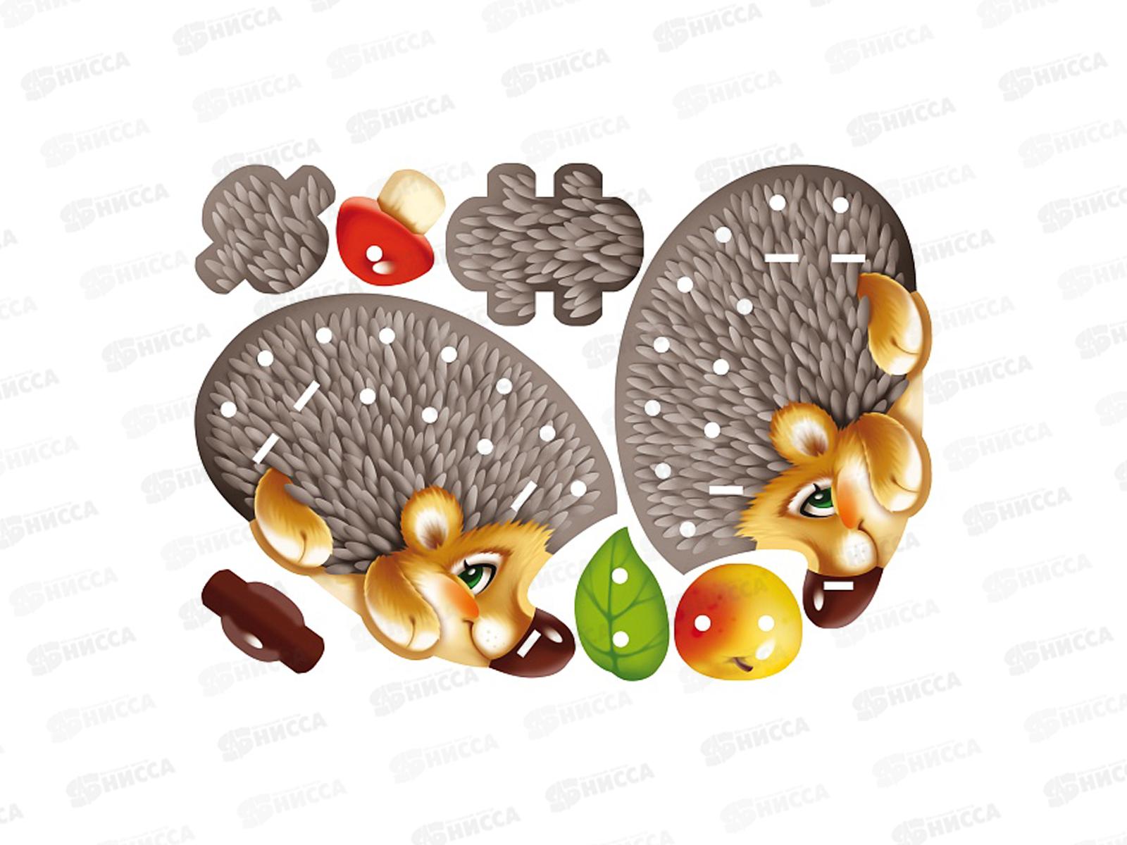 Шнуровка Hatber игры для малышей Ежик. +1шнурок 19194 *18