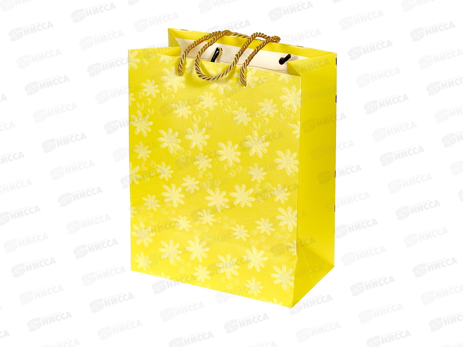Пакет бумажный люкс 18*23 Ромашки 9115S *12