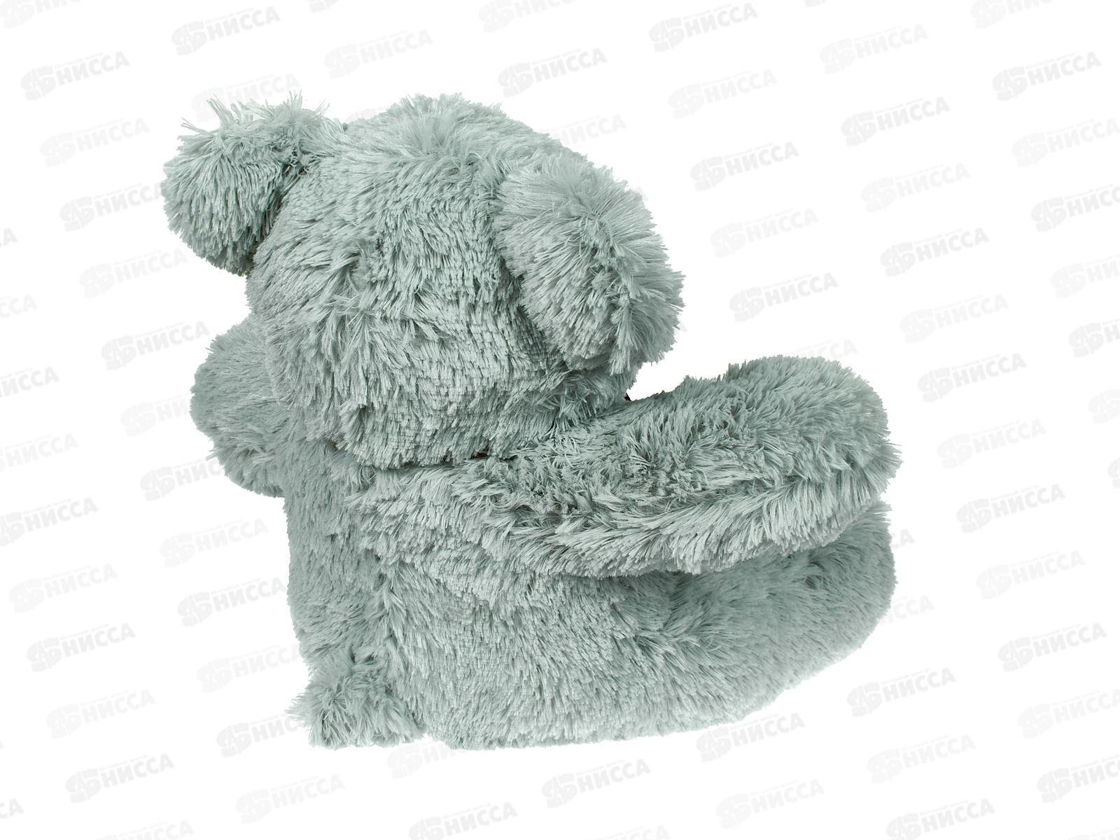 Медведь Феликс 38см, серый с лентой,  Мила