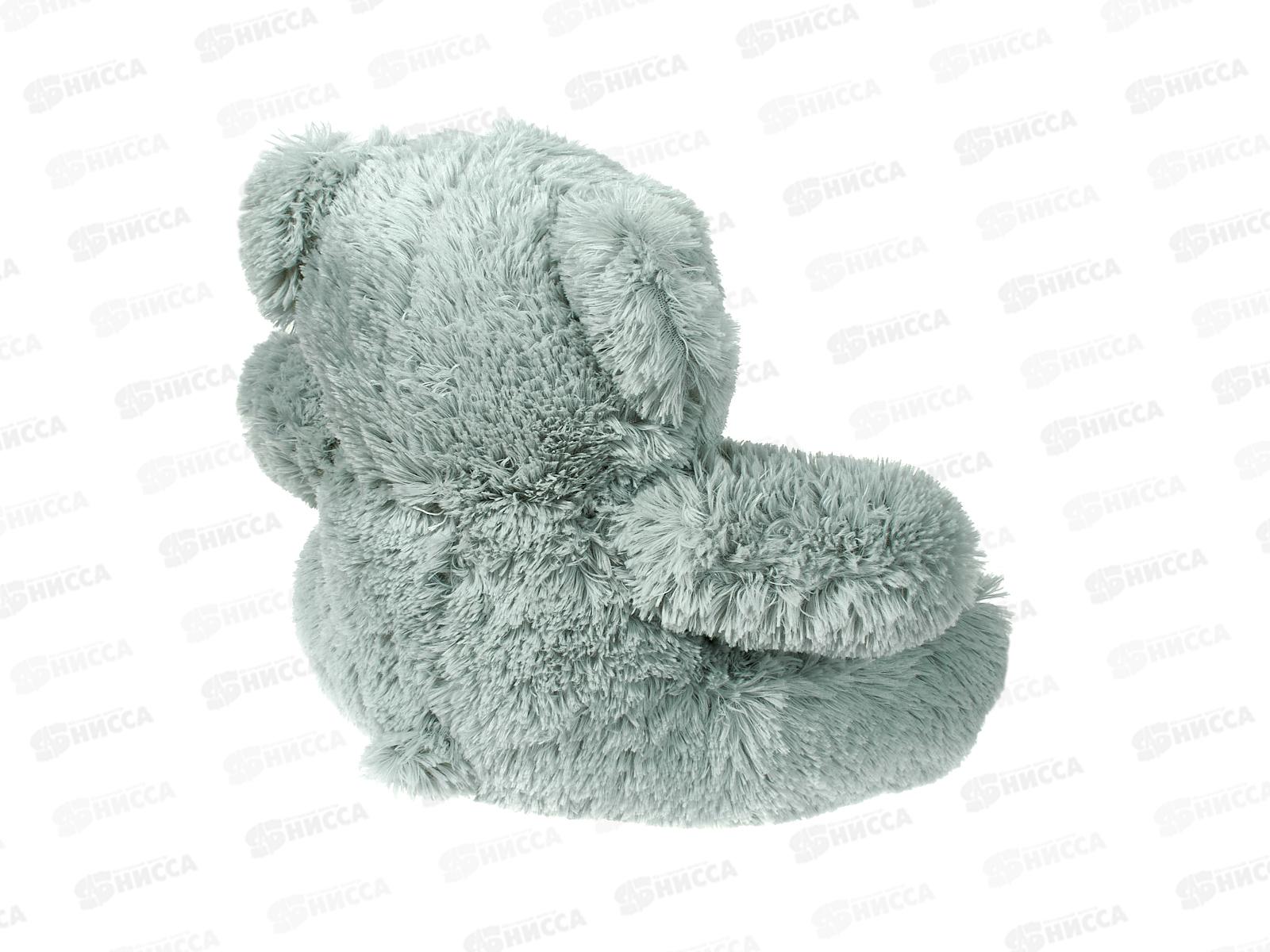 Медведь Тоффи 38см, серый, с галстуком бабочкой,  Мила