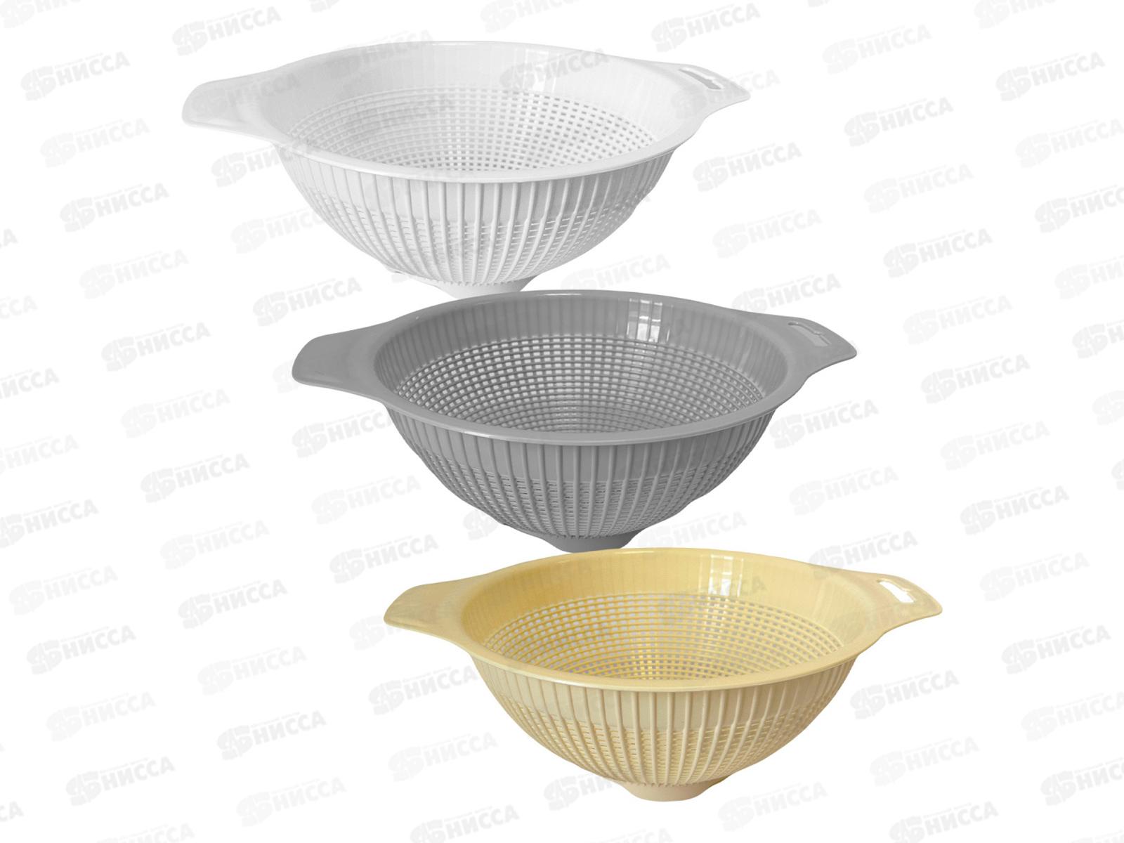 Дуршлаг круглый d=25см микс *60