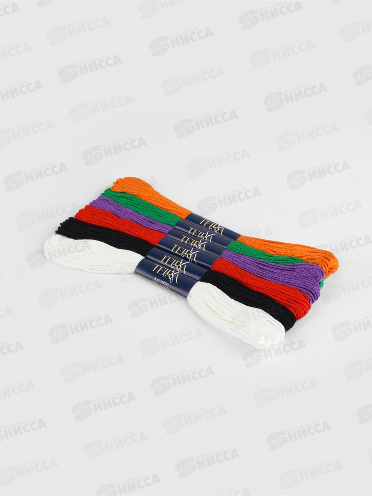 Набор ниток мулине хлопок 6шт №15   10630368