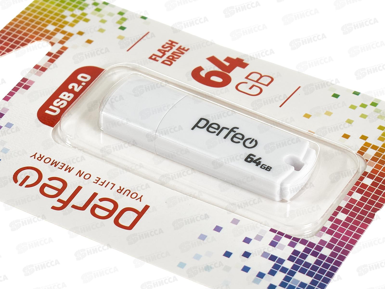 Флеш-карта Perfeo USB 64GB C05 White