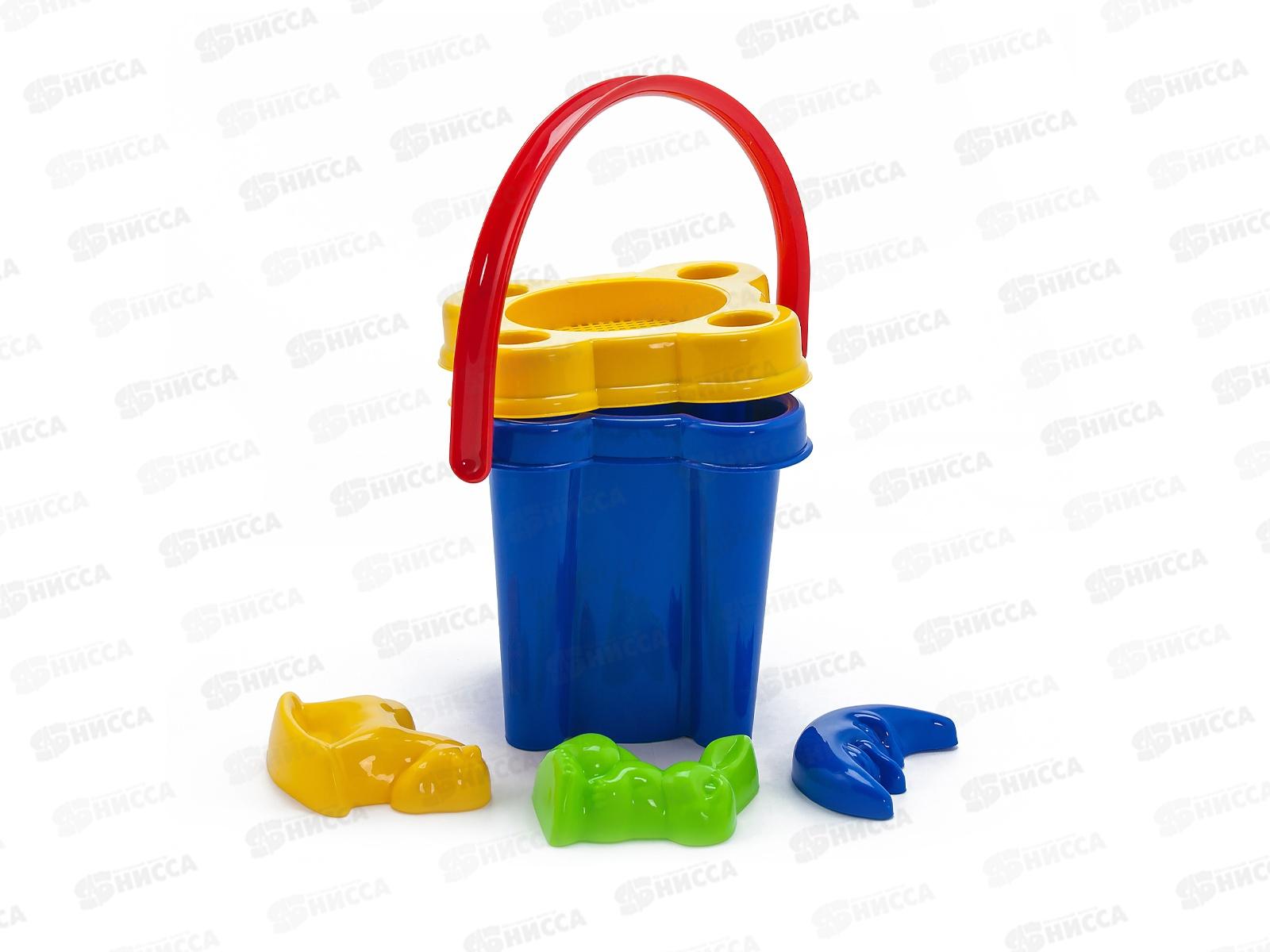 Набор песочный &quotЗамок&quot 4эл.+3 формочки, 40-0102