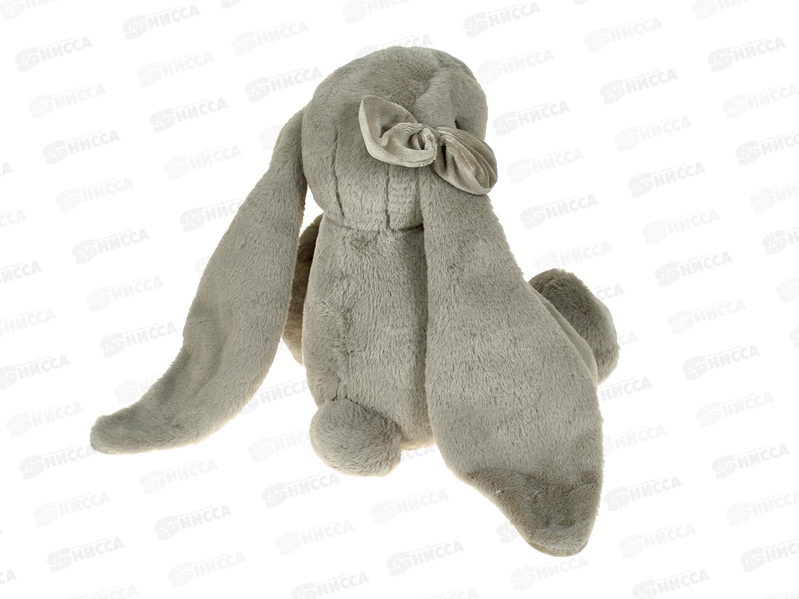 Зайка Молли, 28см сидя, серый (ЗМ/28/78-1)