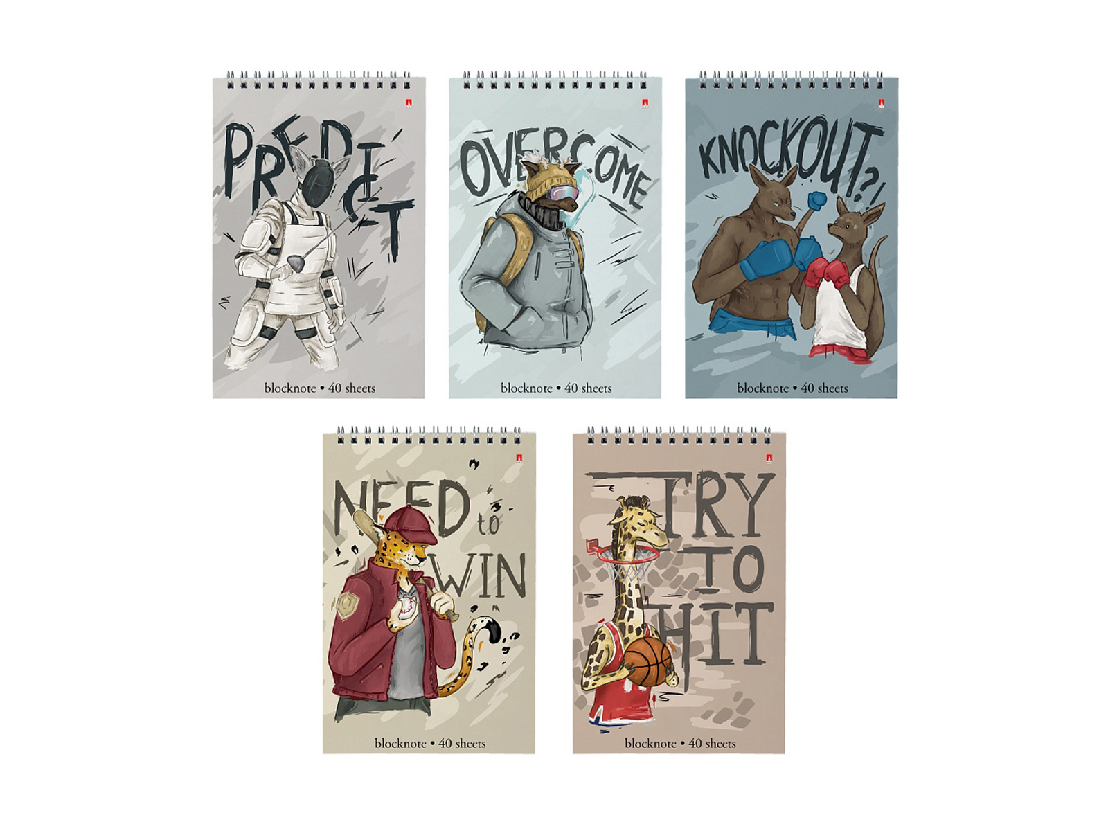 Блокнот 40л АЛЬТ А5 На спорте 5 вид 3-40-767 *50