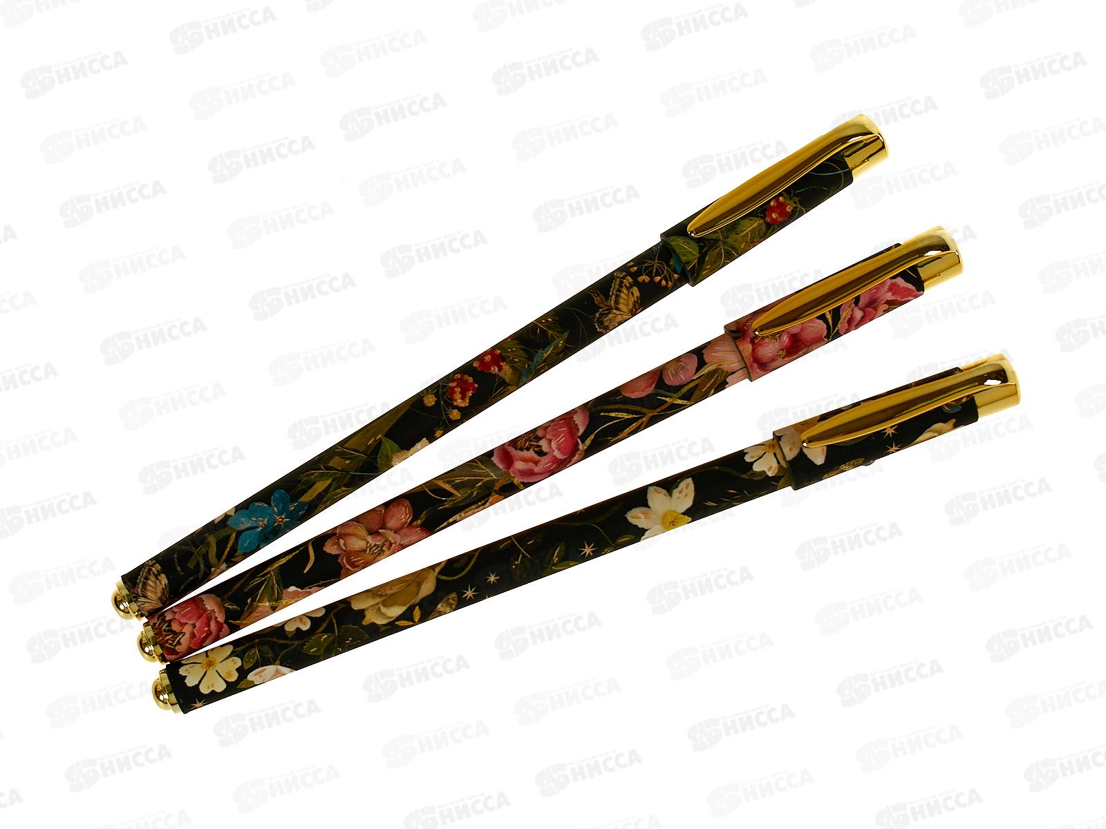 Ручка шар. B.V. Flora Black night синяя 0.38мм 20-0215/75*24