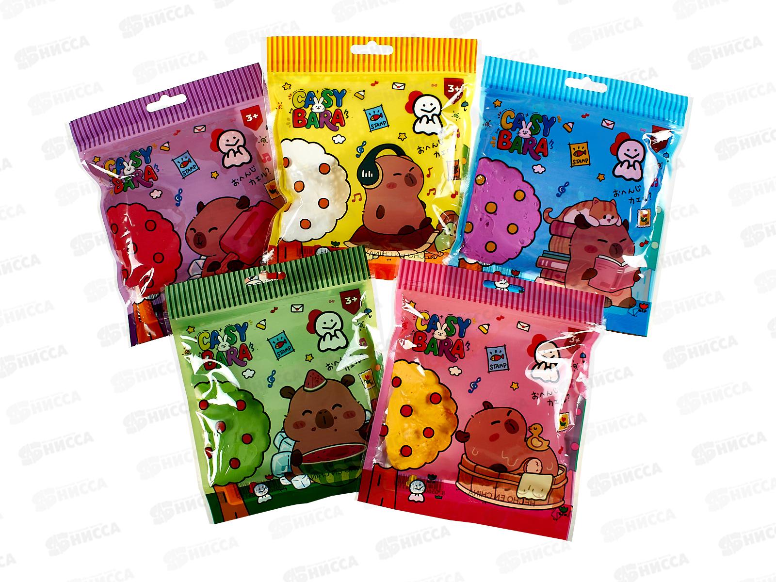 Пластилин суперлегкий 60г MAZARI Капибара, ассорти  М-20726 *12