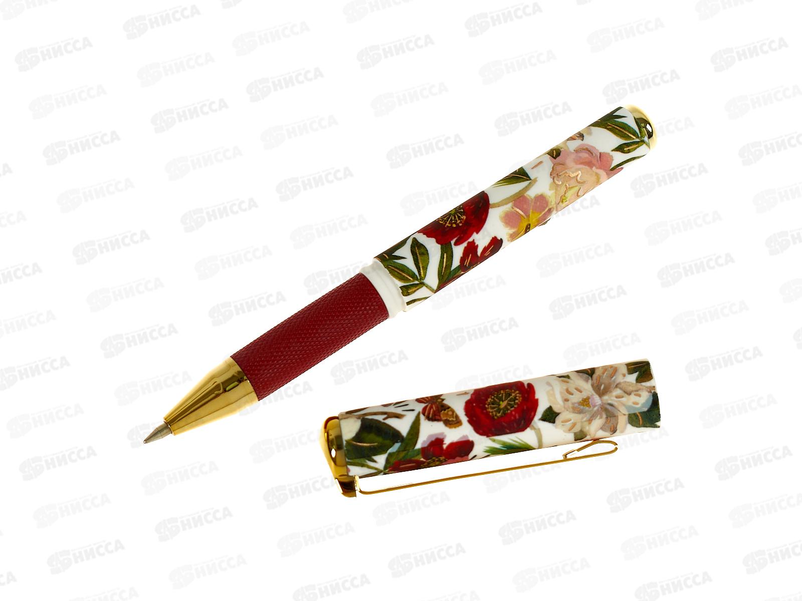 Ручка шар. B.V. Mimiwrite Flora Пионы син.в подар.упак. 20-0482*12