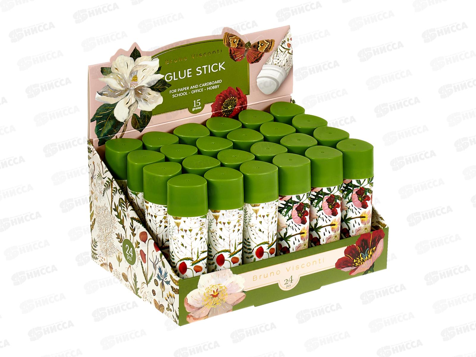 Клей карандаш  B.V.15 г,Flora Bloom Flowers  40-0022*12