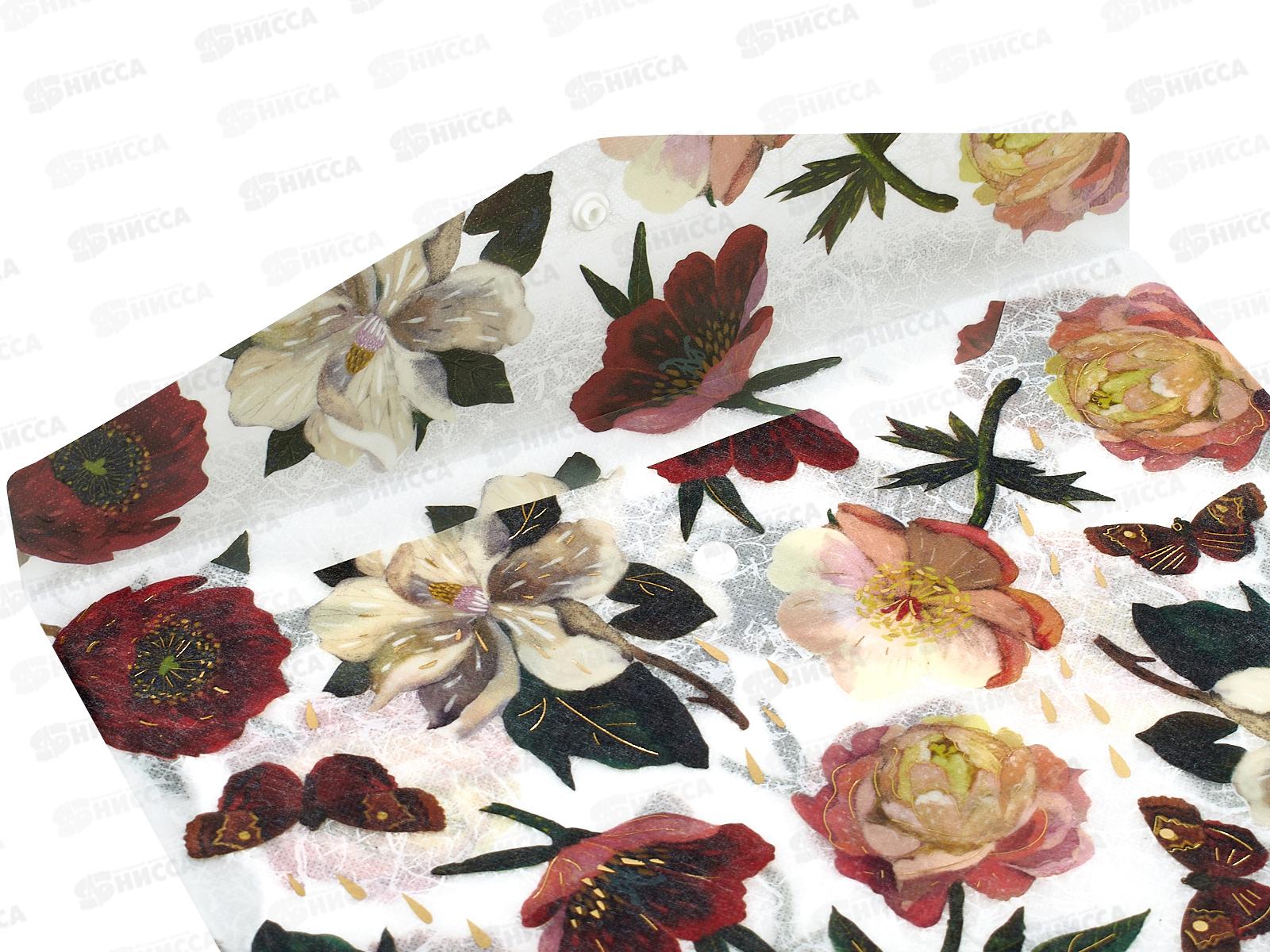 Папка с кноп. B.V. А4 Flora Пионы, 14-036/14 *10/100