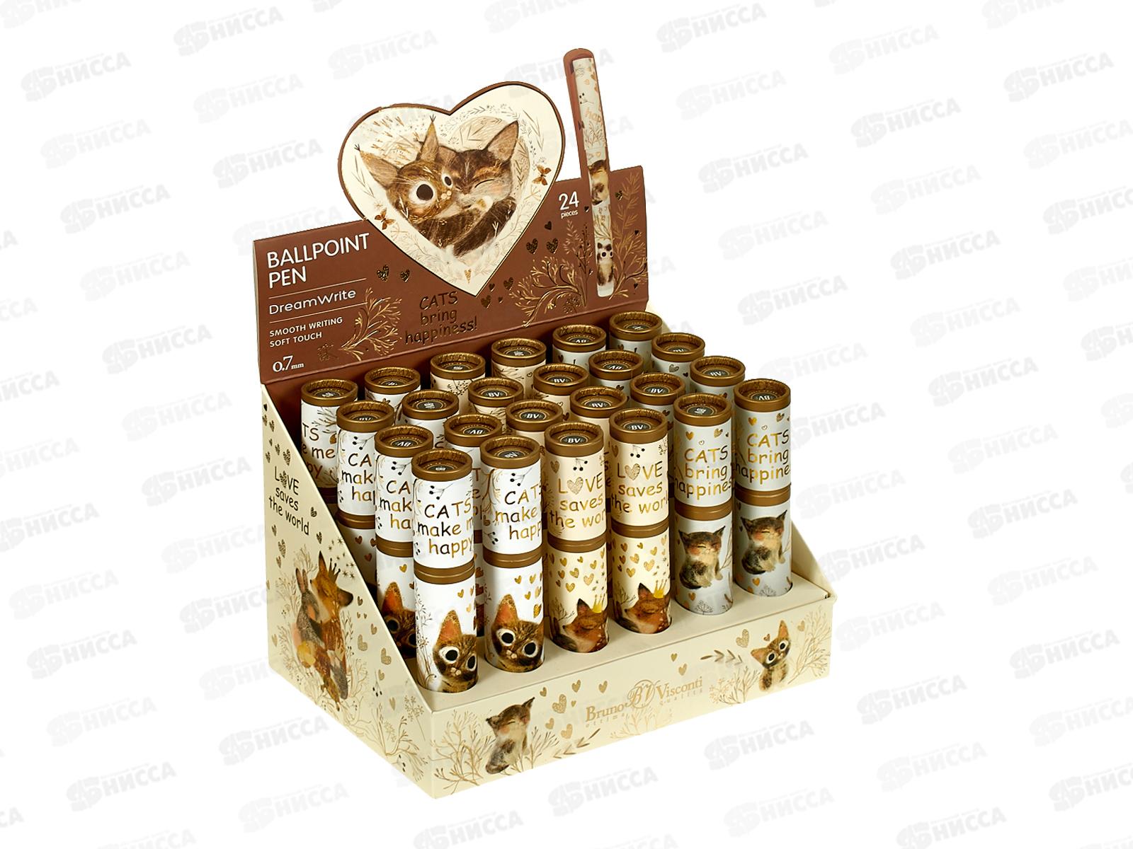 Ручка шар. B.V. DreamWrite,Love me Сказочный день,синяя,20-0264/16*24