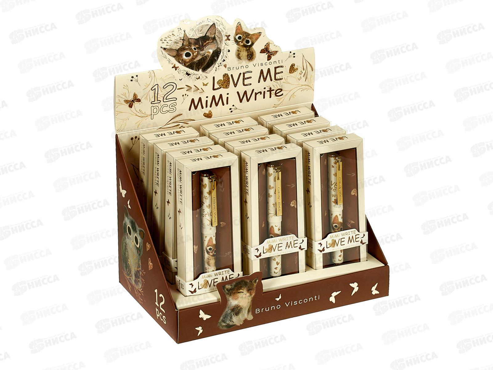 Ручка шар. B.V. Mimiwrite Милый котик 20-0487*12