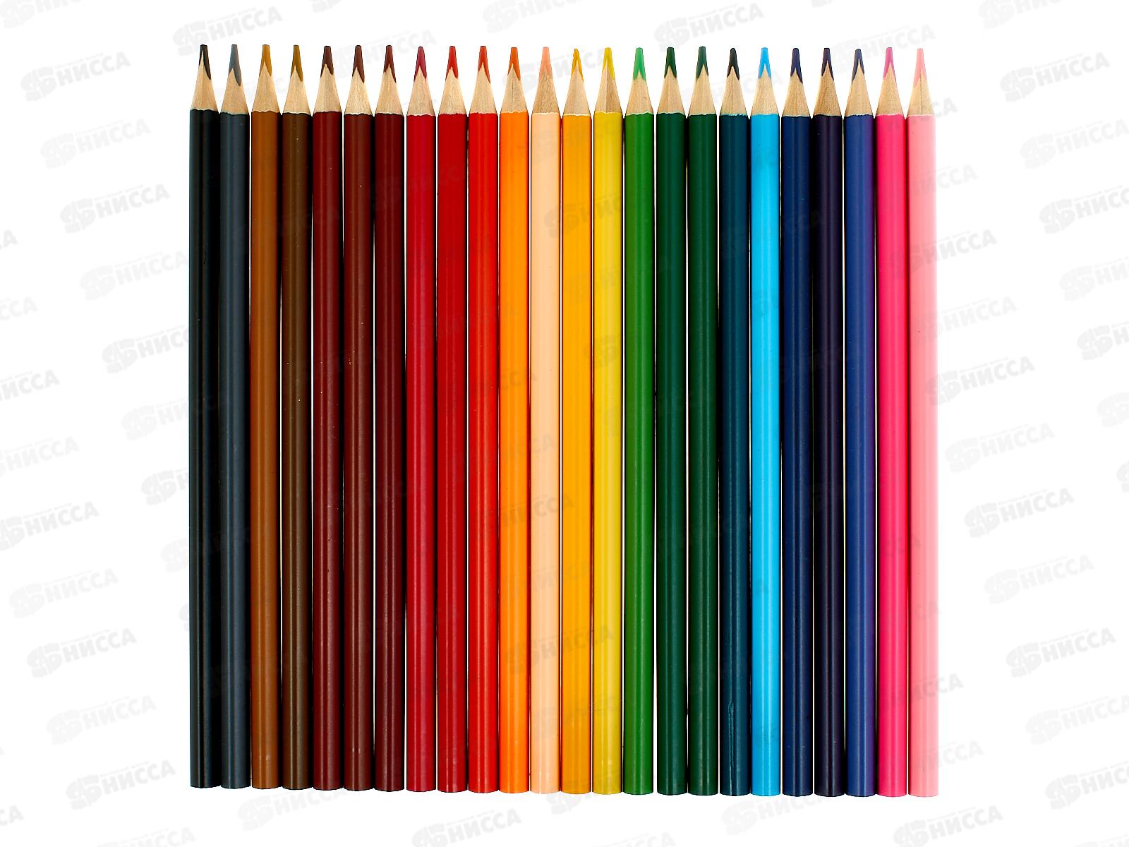 Карандаши 24цв B.V. Love me Котики приносят счастье 30-0156*6