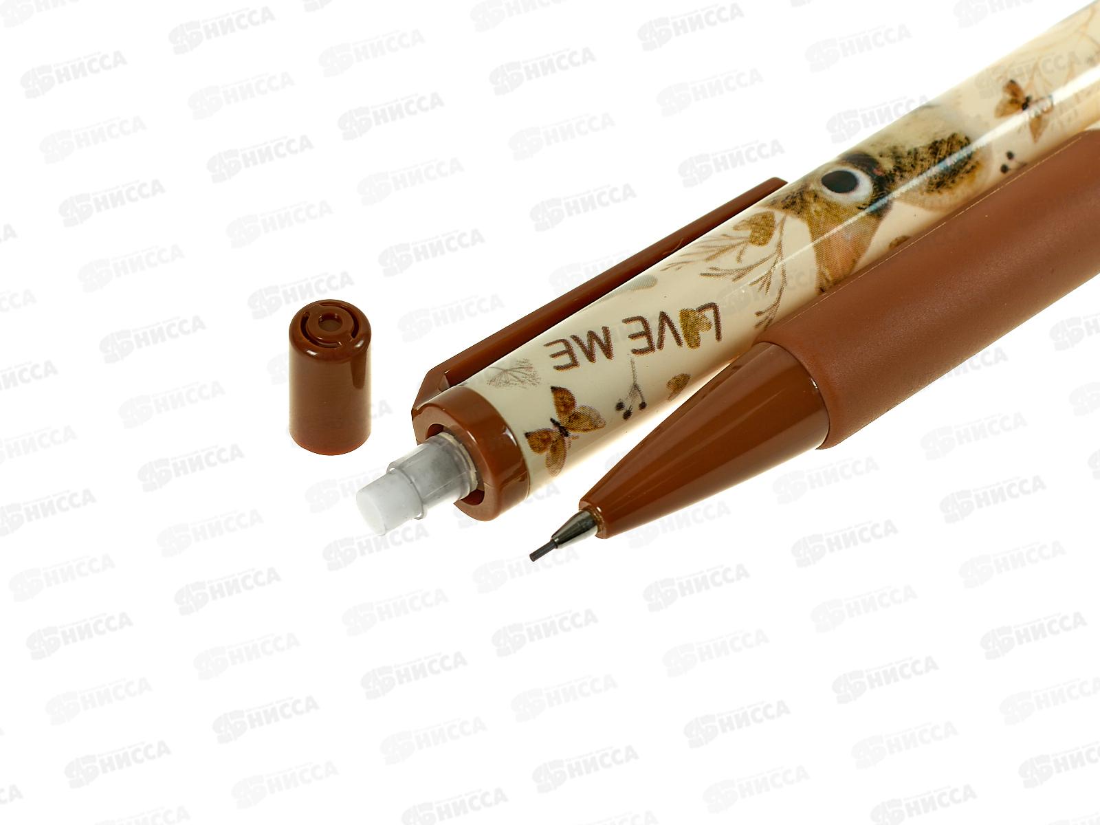 Карандаш мех.  B.V. Love me милый Котик  , 21-0076/08*28