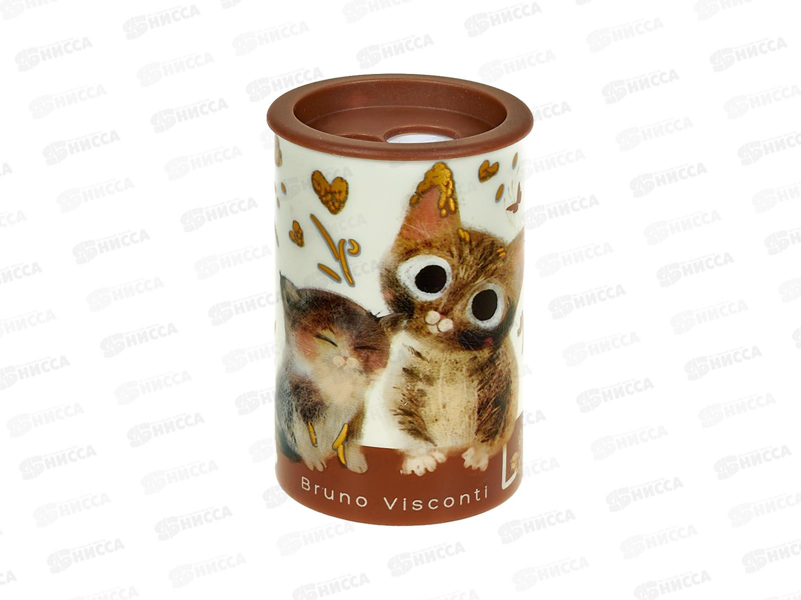 Точилка B.V. Love me Котики приносят счастье ,2отв. 35-0081 *56