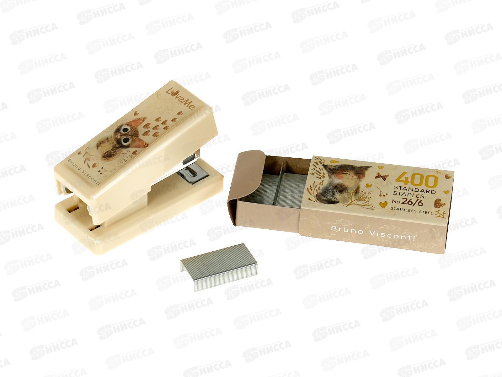 Степлер №24 со скобами B.V. Love me ,46-0003 *12/72