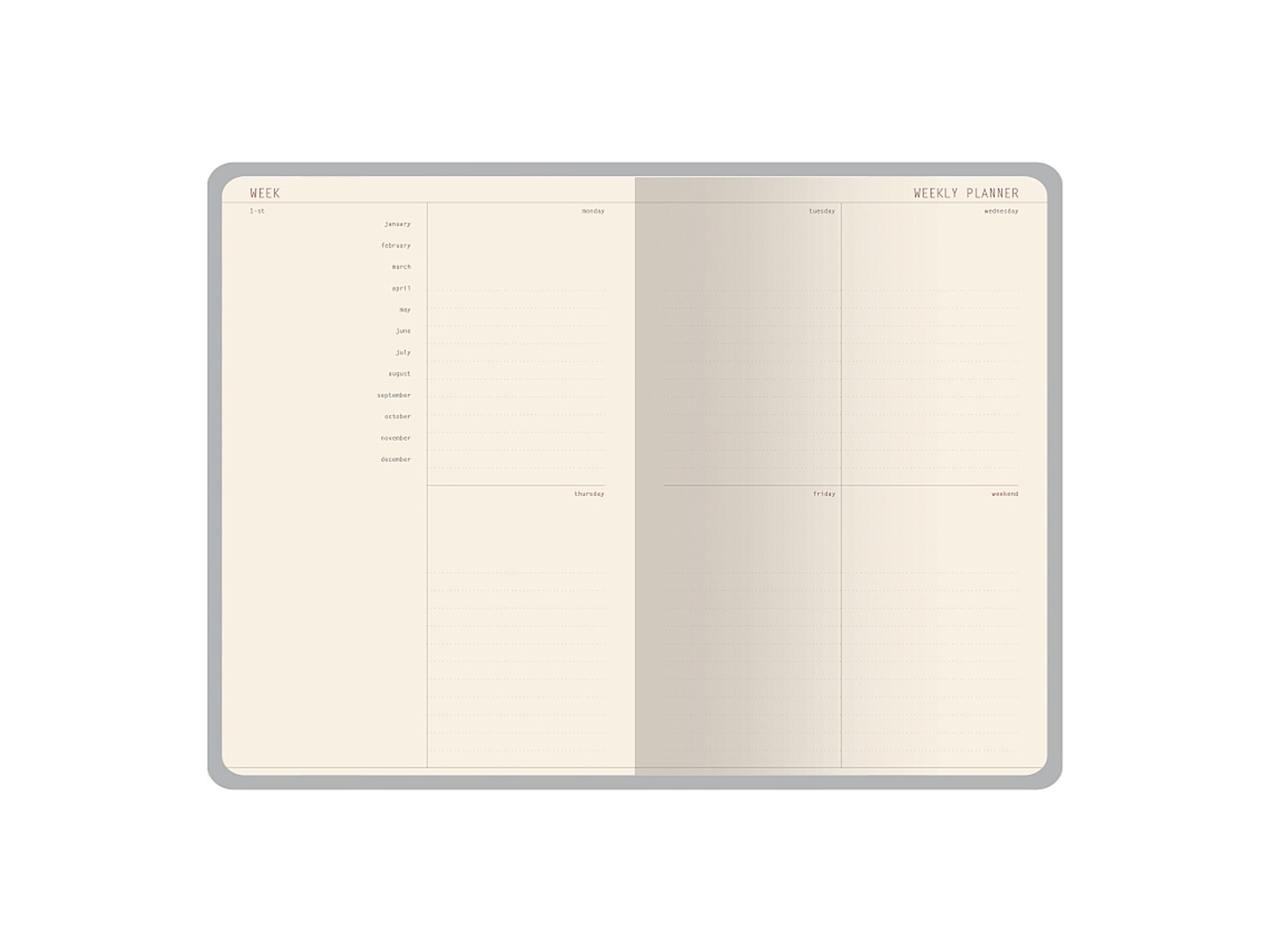 Еженедельник B.V. А5, Flora,Гранат,3-821/04*20