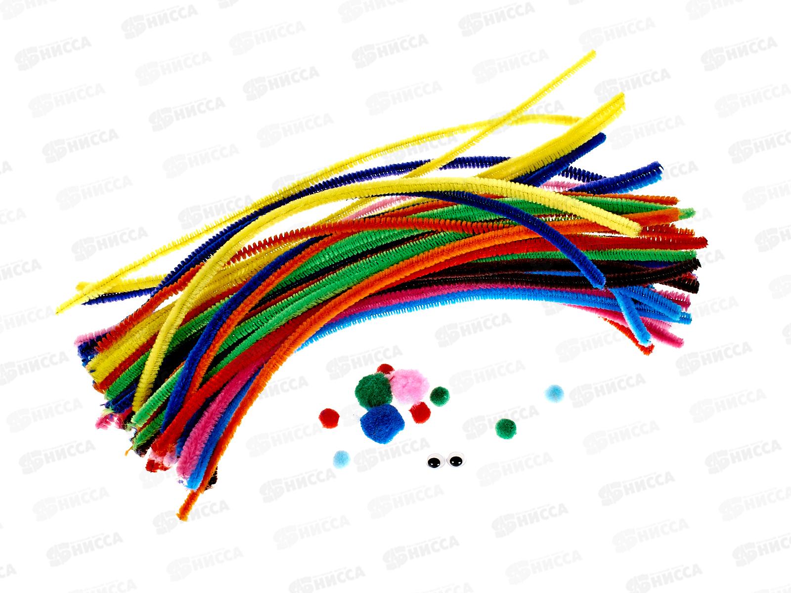 Набор д/творч. Mazari проволока синельная+помпоны+глазки.М-20785 *12