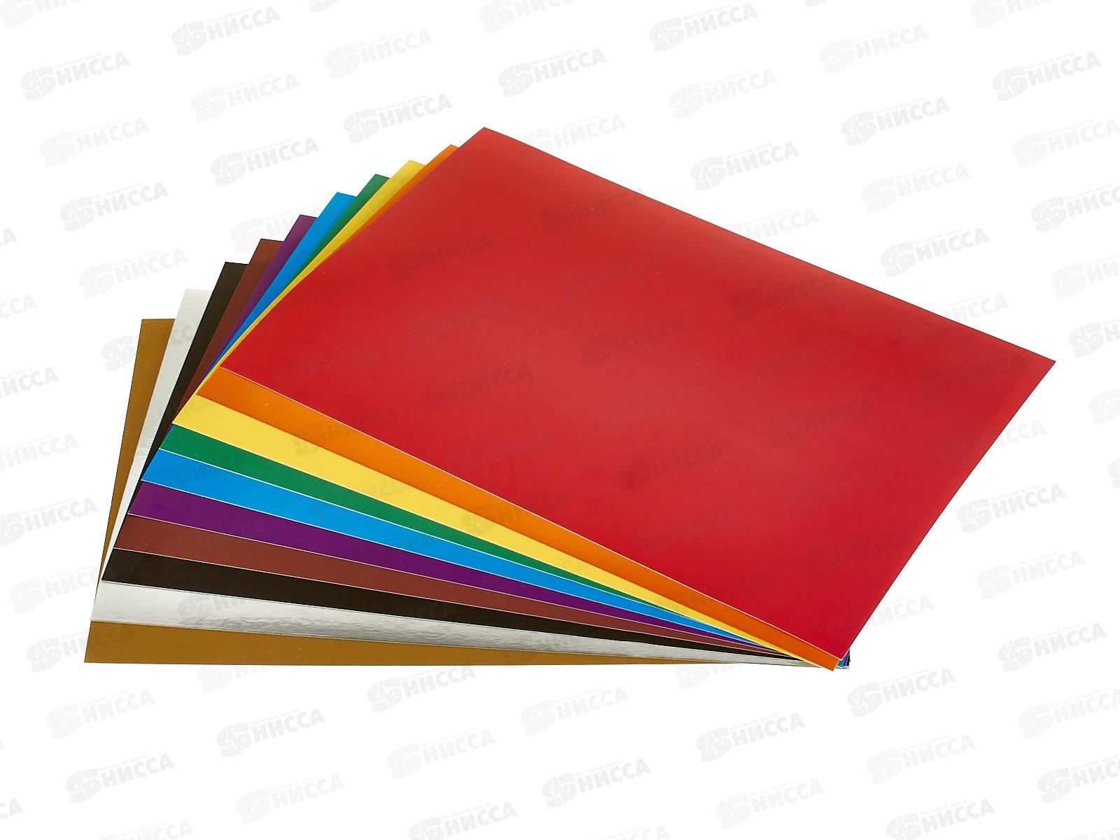 Цветной карт.MAZARI 10л. 10цв,(зол+сереб.) 200*280мм М-17429 *50