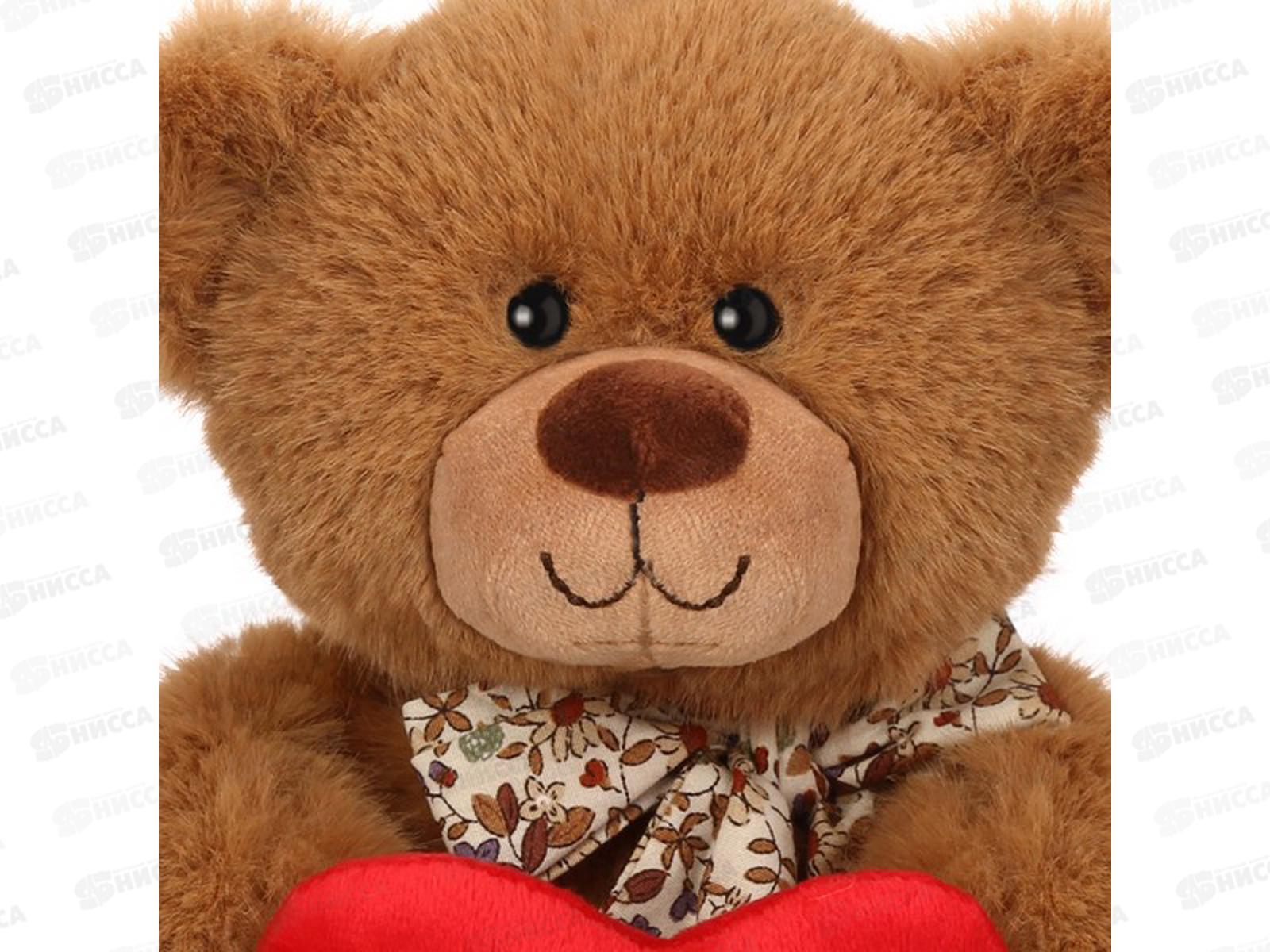 Игрушка ТМ &quotRelana&quot Мишка бурый с сердцем, 19см, RLW25184-19Н