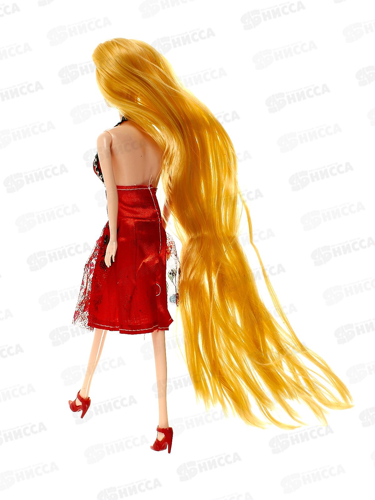 Кукла-модель 29см с длинными волосам, 4 вида, 1000025