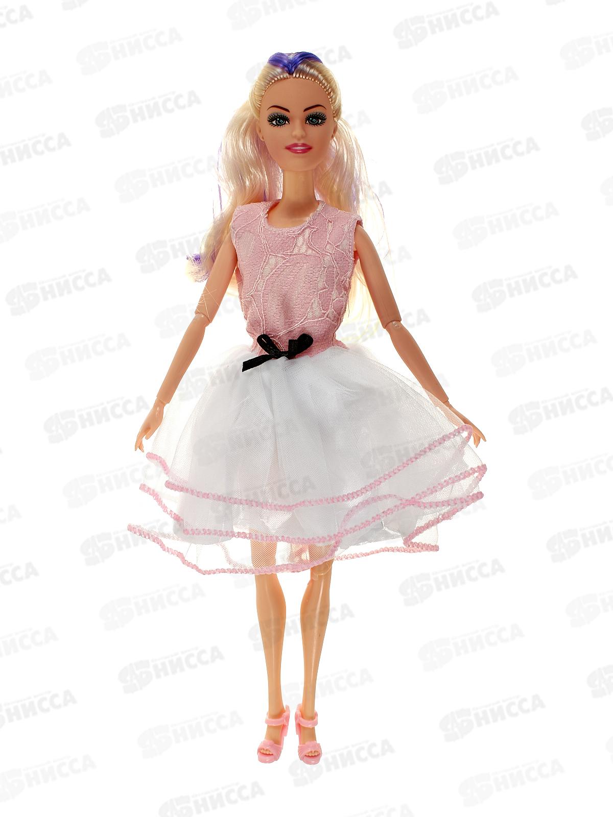 Кукла-модель 29см шарнирная, с 4 дом. питомцами, 3 вида, 1000038