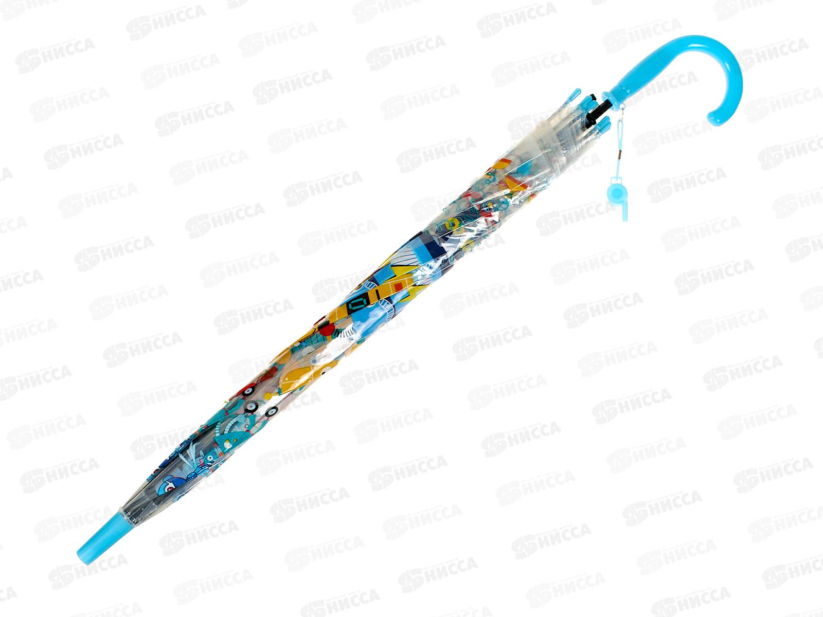 Зонт детский полуавтомат с рисунками ткань (066654)  *120