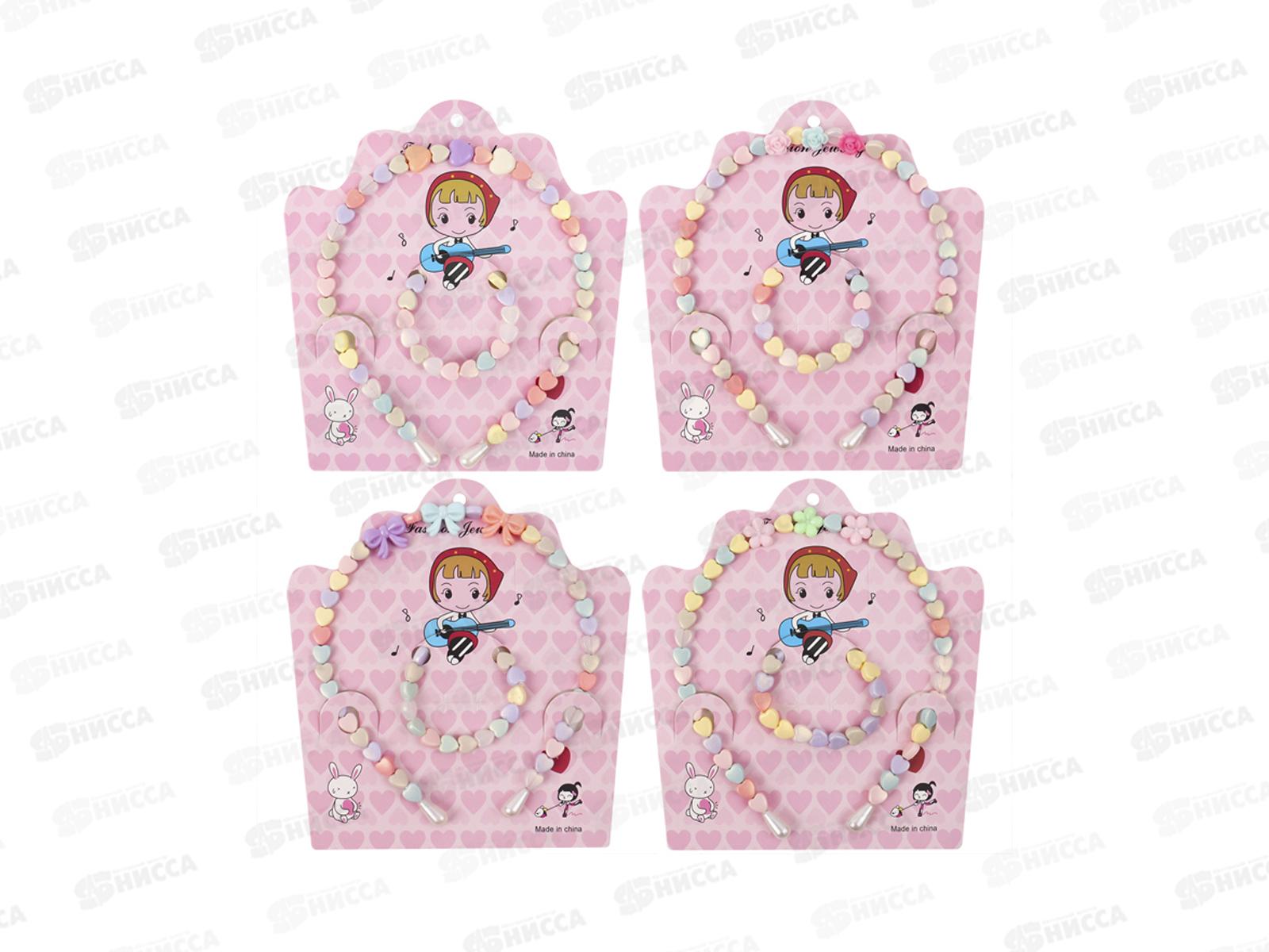 Ободок  д/волос сердечки в наборе,DV-B-410