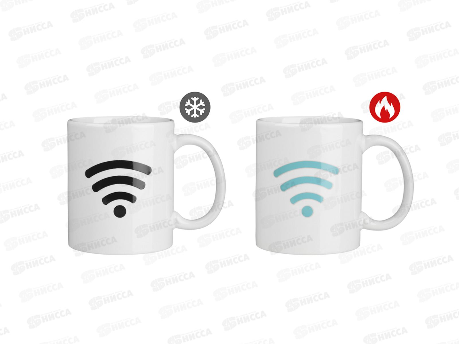 Кружка 350мл WI-FI, с терморисунком, керамика, MILLIMI, 806-255 г