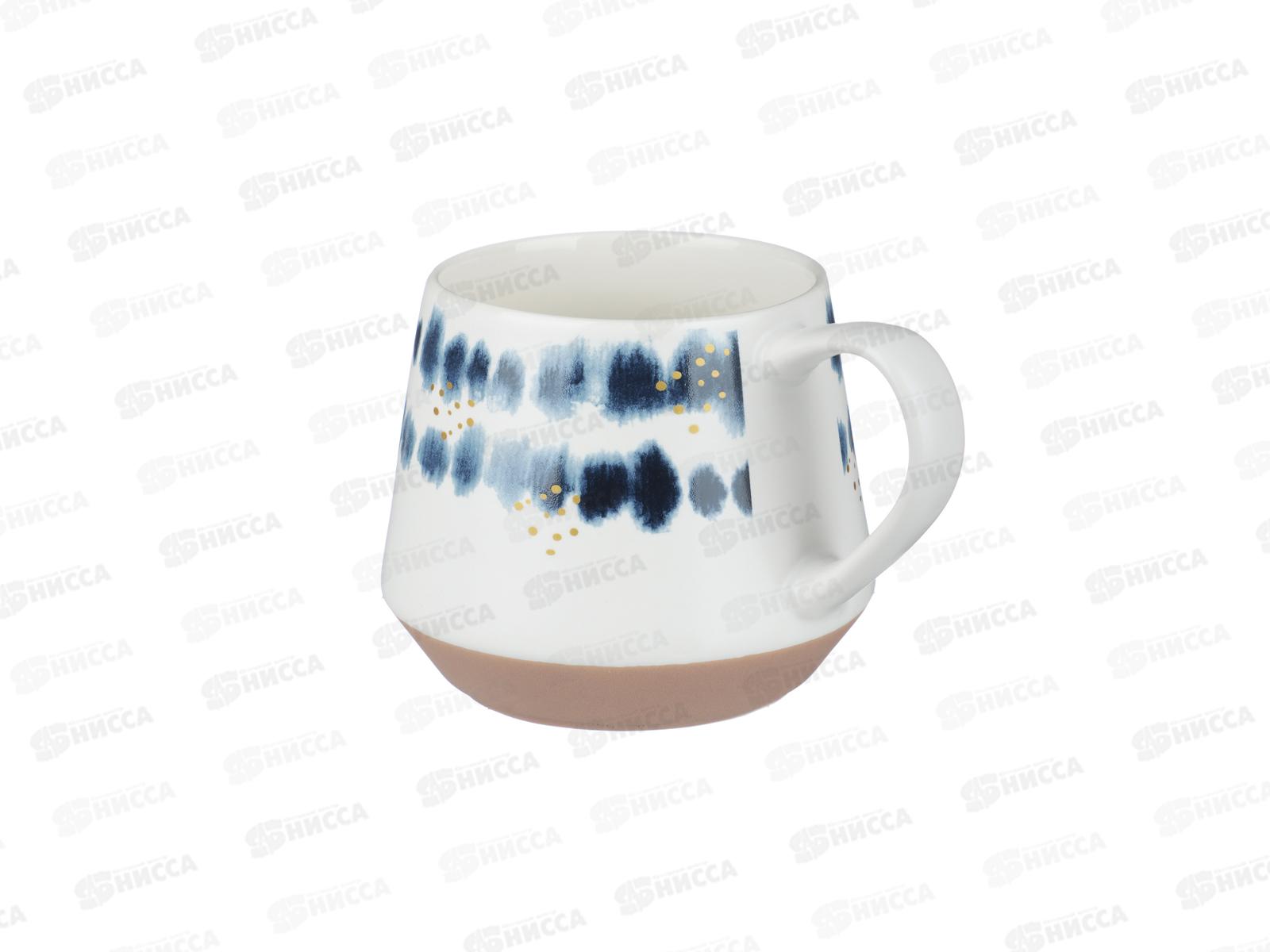 Кружка 470мл Абстракция, фарфор, 4 дизайна, MILLIMI, 806-516 г