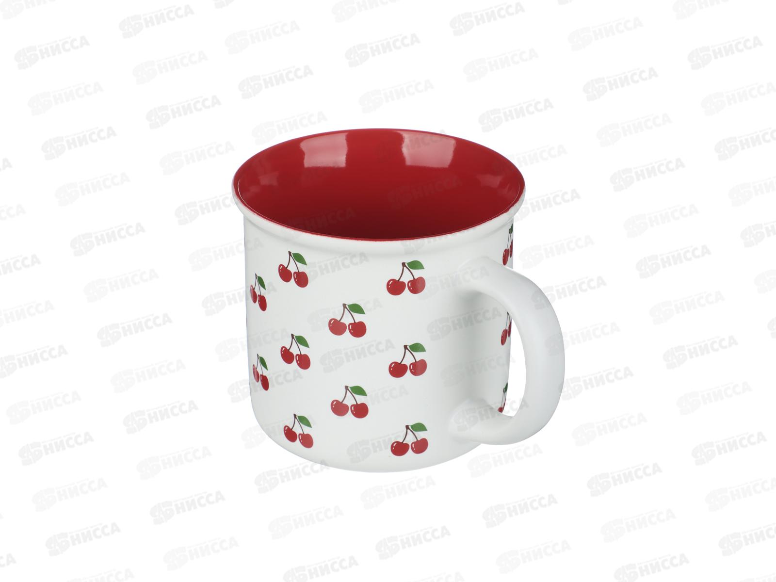 Кружка 380мл Вишенки, фарфор, MILLIMI, 806-519 г