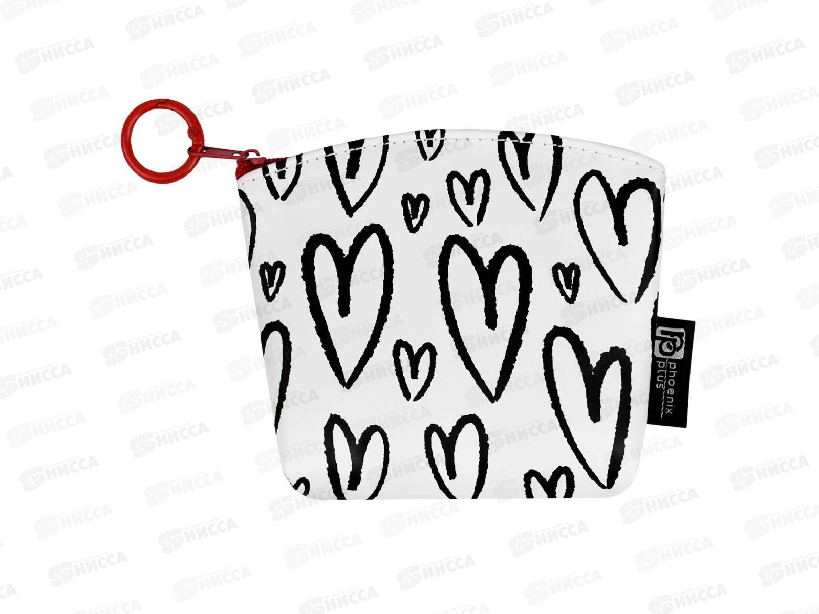 Кошелек ФЕН д/банкнот и монет Сердечки 11*7,5*3,5см. 72942 *10