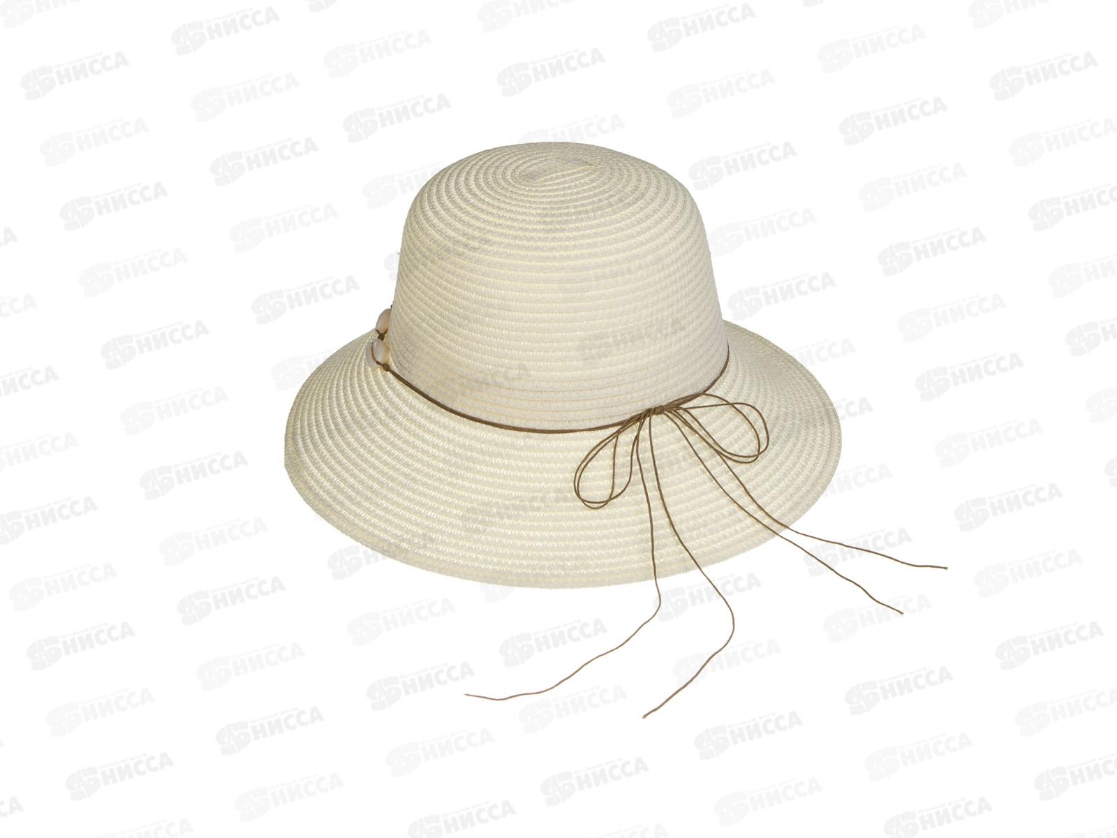 Шляпа женская с декором р.58 100% целлюлоза, микс 314-040 тм GALANTE г