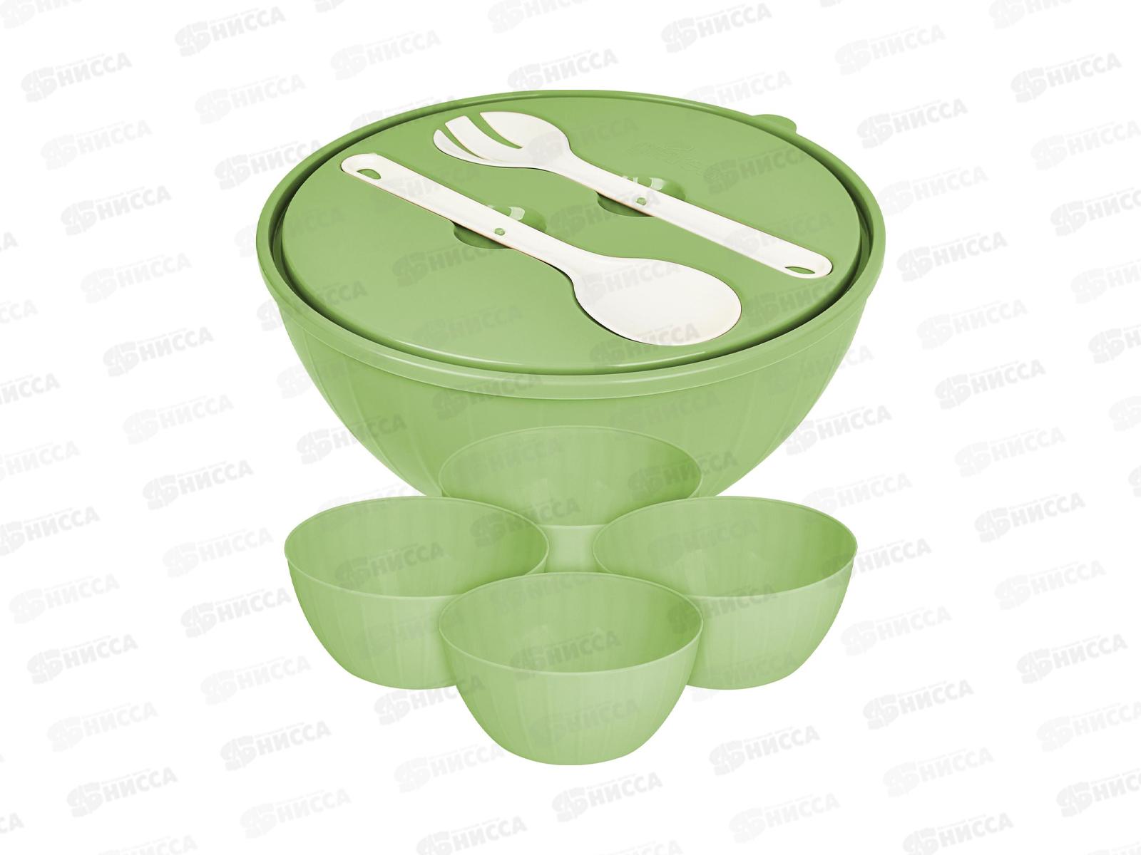 Набор салатников Vanilla 0,6л(4шт)+5л *11 SE1870 ФИСТАШКА