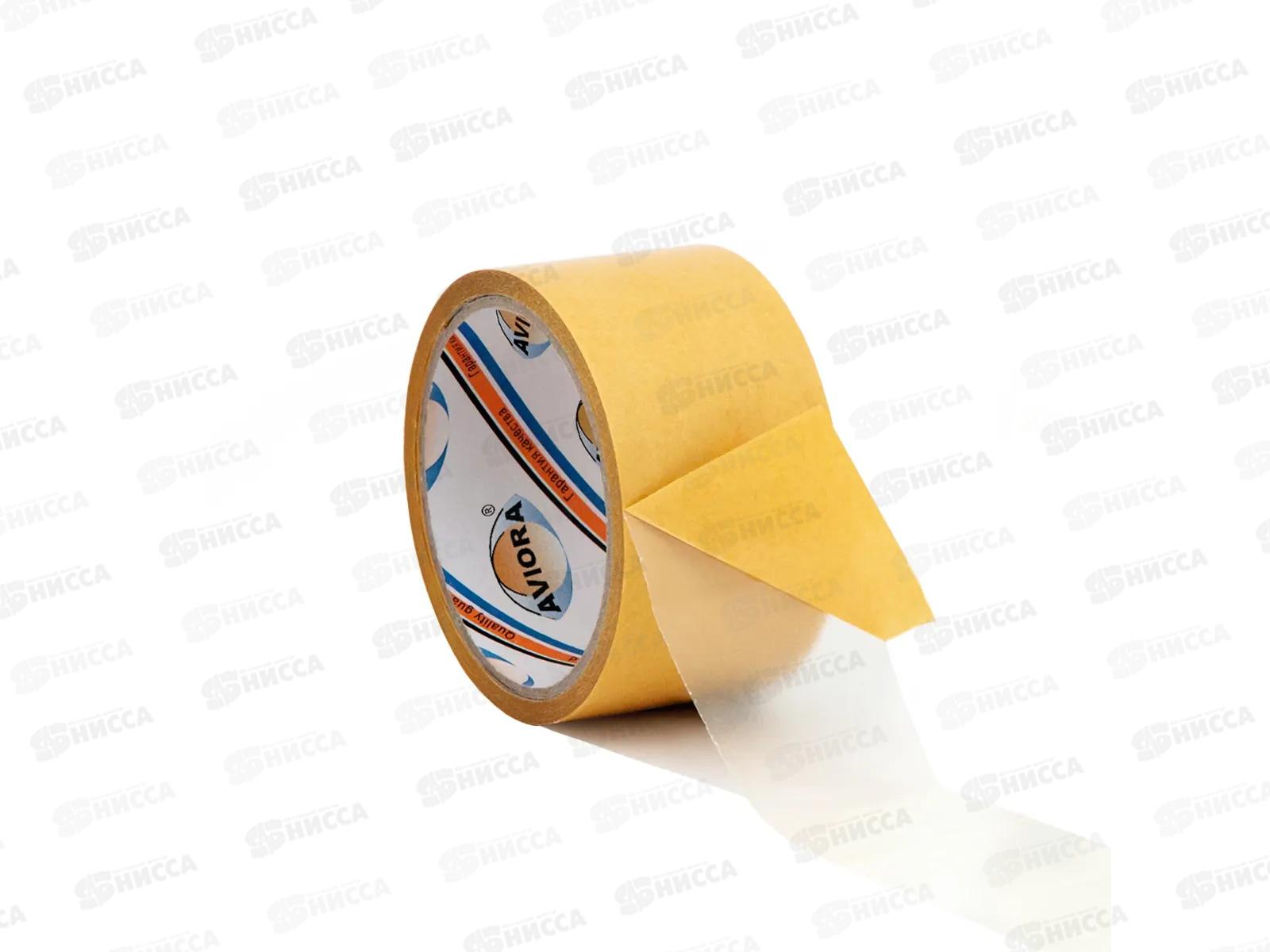 Скотч двусторонний на п/п основе 50мм 10м 303-005 AVIORA  *36