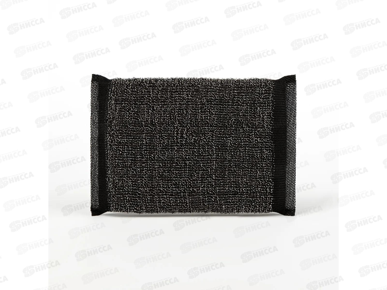 Губка PATERRA абраз, черн  13,5-9,5*1,5см 2шт 406-195 *48