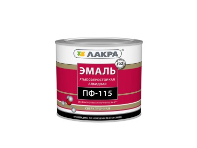 ЭМАЛЬ ЛАКРА ПФ-115 Белая 0,9кг *10