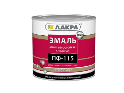 ЭМАЛЬ ЛАКРА ПФ-115 Белая 1,9кг  0838   *3
