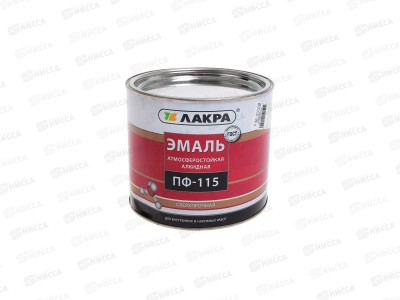 ЭМАЛЬ ЛАКРА ПФ-115 Вишневый 2кг *6  1158 Л