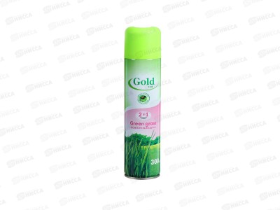 ГОЛД ВИНД освежитель воздуха  300мл Green grass *12